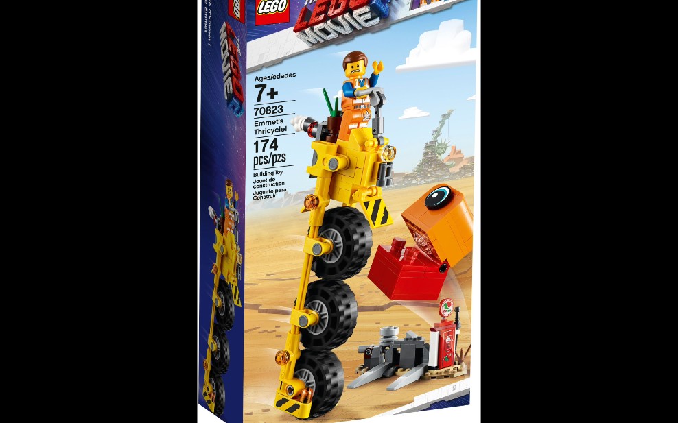 乐高乐高大电影270823艾米特的三轮自行车速组评测