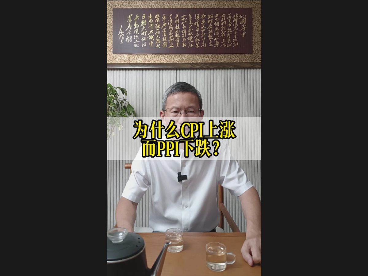 为什么CPI上涨而PPI下跌?哔哩哔哩bilibili