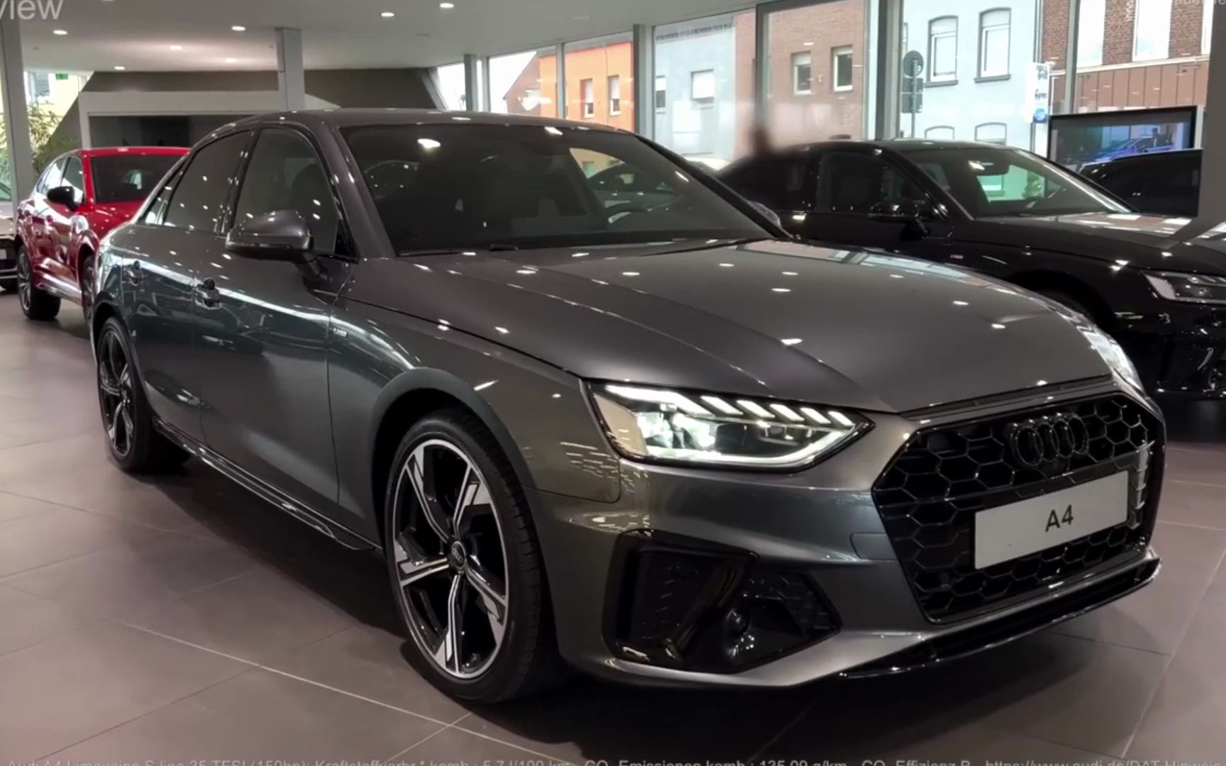 全方位实拍2023款奥迪a4豪华轿车s系列-内部和外部细节