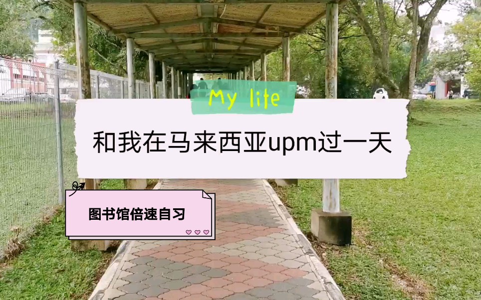 【和我在马来西亚upm过一天】图书馆倍速自习哔哩哔哩bilibili