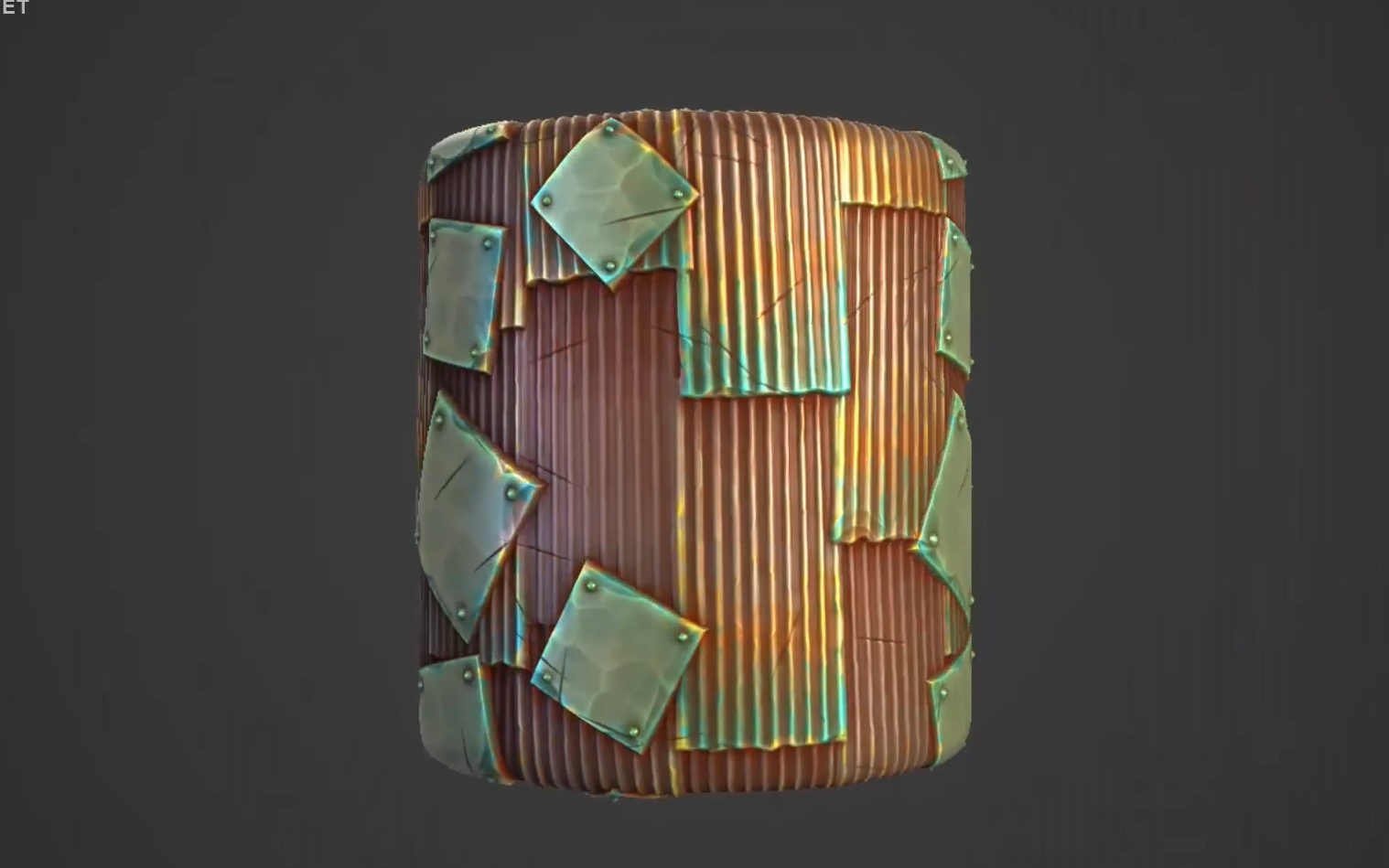 substance designer 2020制作风格化金属板材料