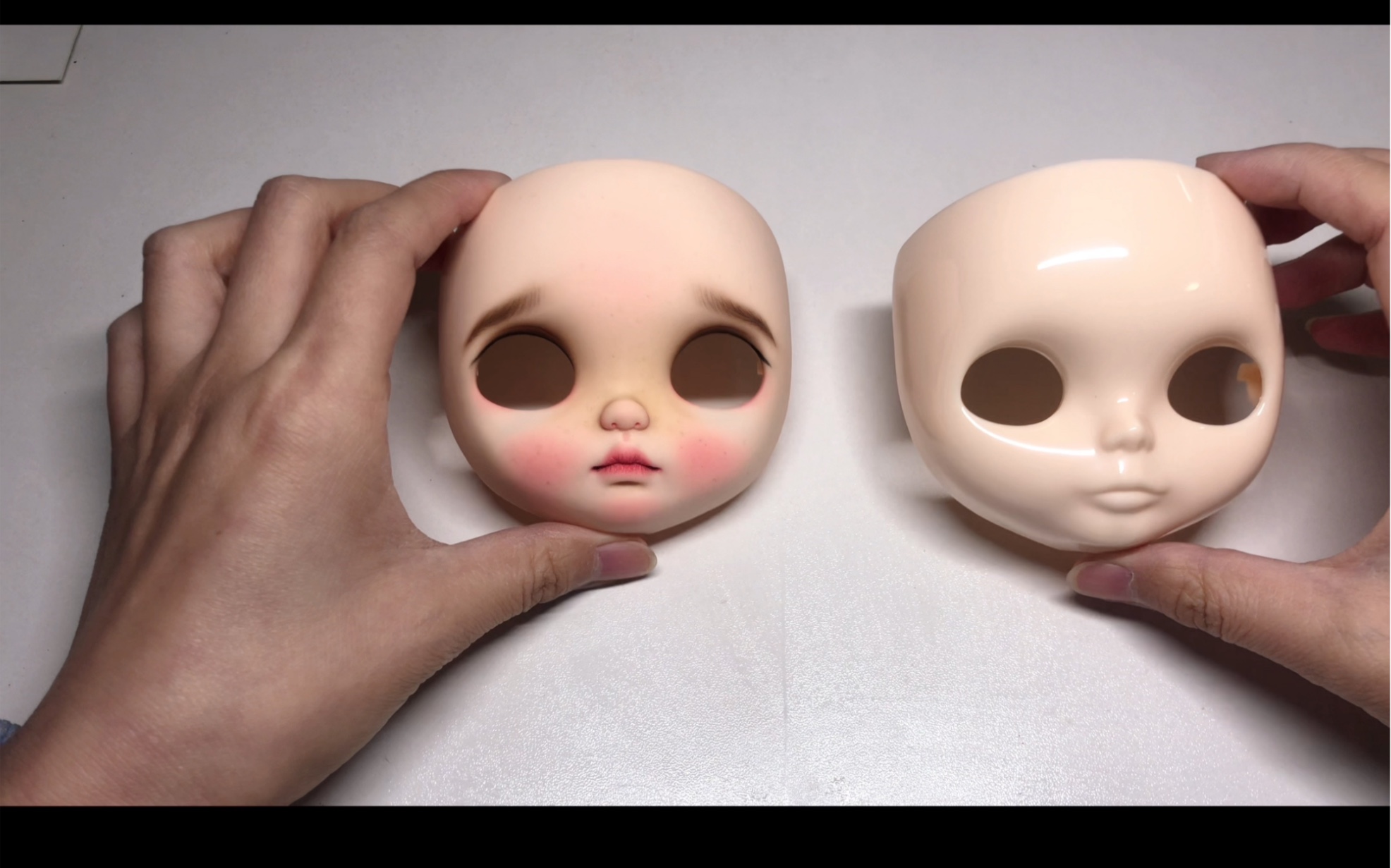 活动作品blythe小布改娃教程脸壳设计造型