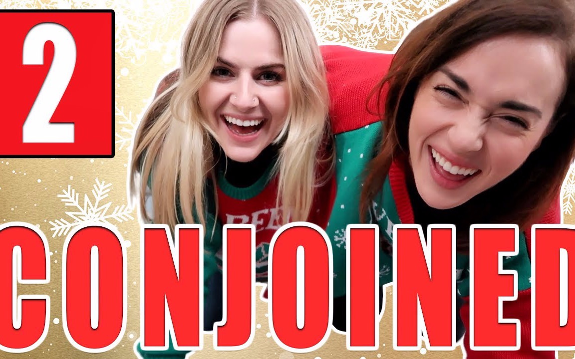 【熟肉/肉家】vlogmas第二弹Conjoined Christmas Jumper Challenge (Round 2!)哔哩哔哩bilibili