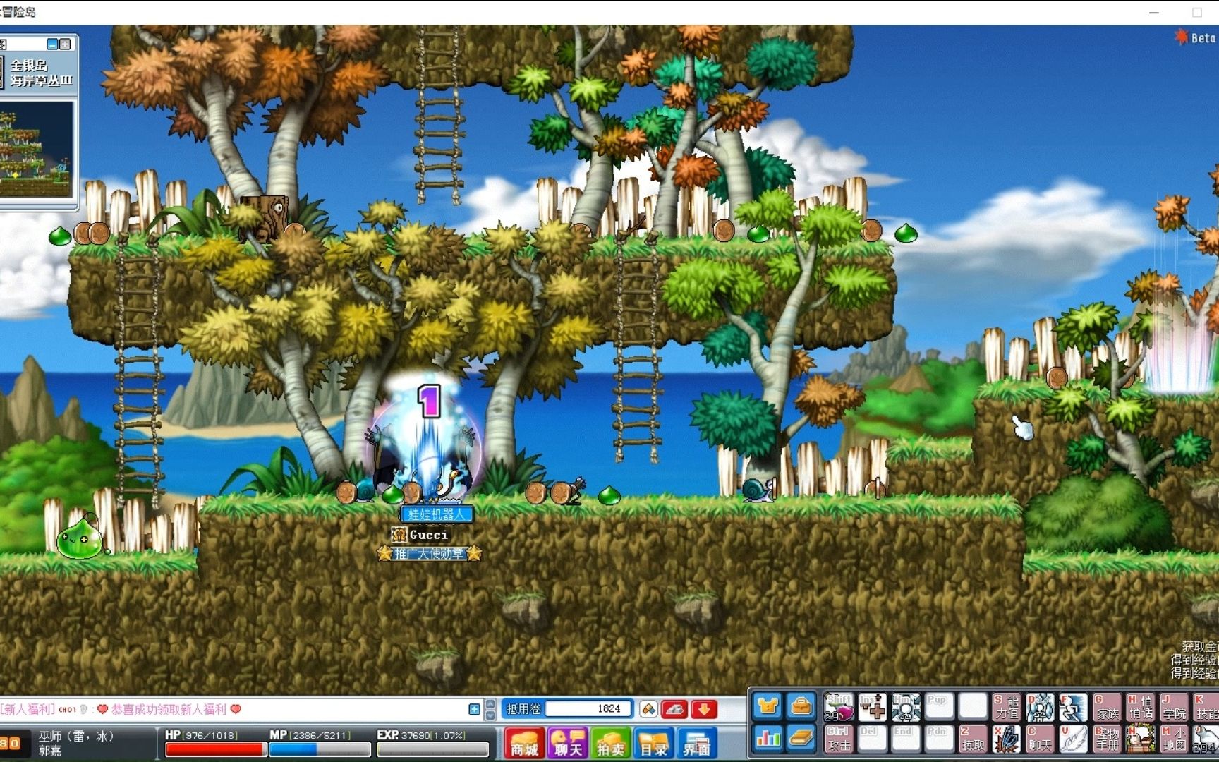 【781490626】进群必填备注:b007 木木冒险岛 骨王刷绿龟壳~(3)_教学