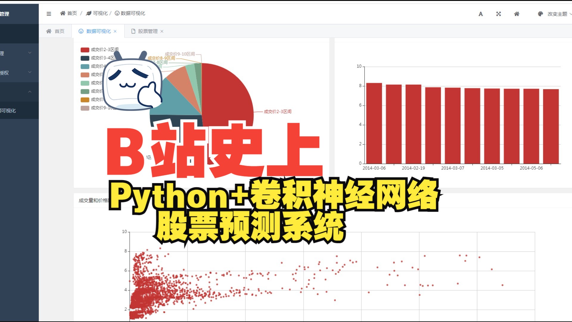 计算机毕业设计Python+卷积神经网络股票预测系统 股票推荐系统 股票可视化 股票数据分析 量化交易系统 股票爬虫 股票K线图 大数据毕业设计 AI哔哩哔哩...