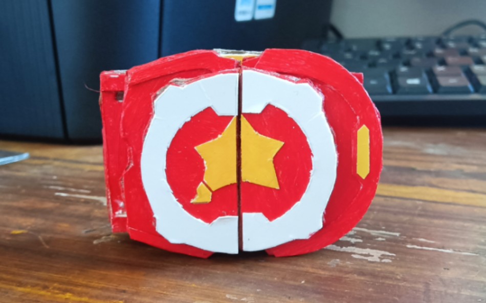 纸板自制电击小子变身手表!