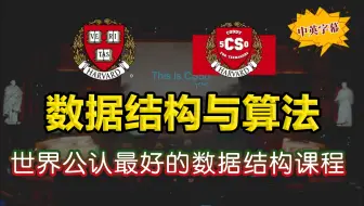 【数据结构与算法】哈佛大学&麻省理工强强联合打造的顶尖数据结构与算法教程！- 中文讲解(附配套学习资源）