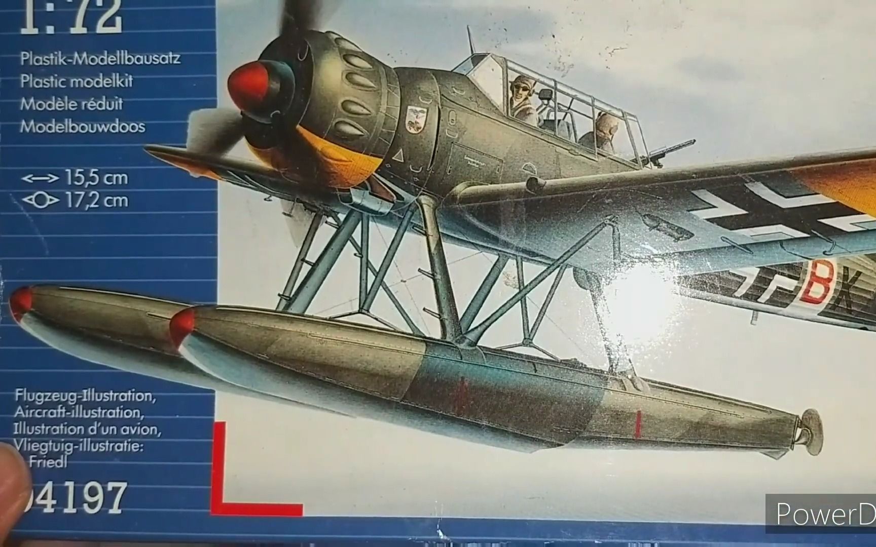 【開盒】 利華revell arado ar196水上飛機 1/72 板件編號:04197