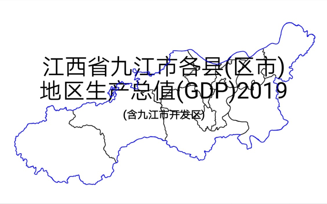 江西省九江市各县(区市)地区生产总值(GDP)2019 (含九江市开发区)哔哩哔哩bilibili