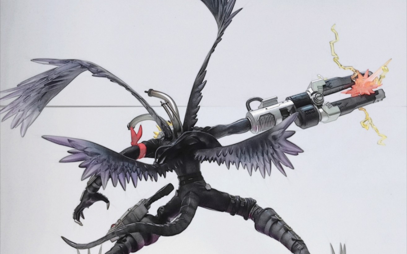 数码宝贝手办分享～市面最帅堕天地狱兽疾风形态