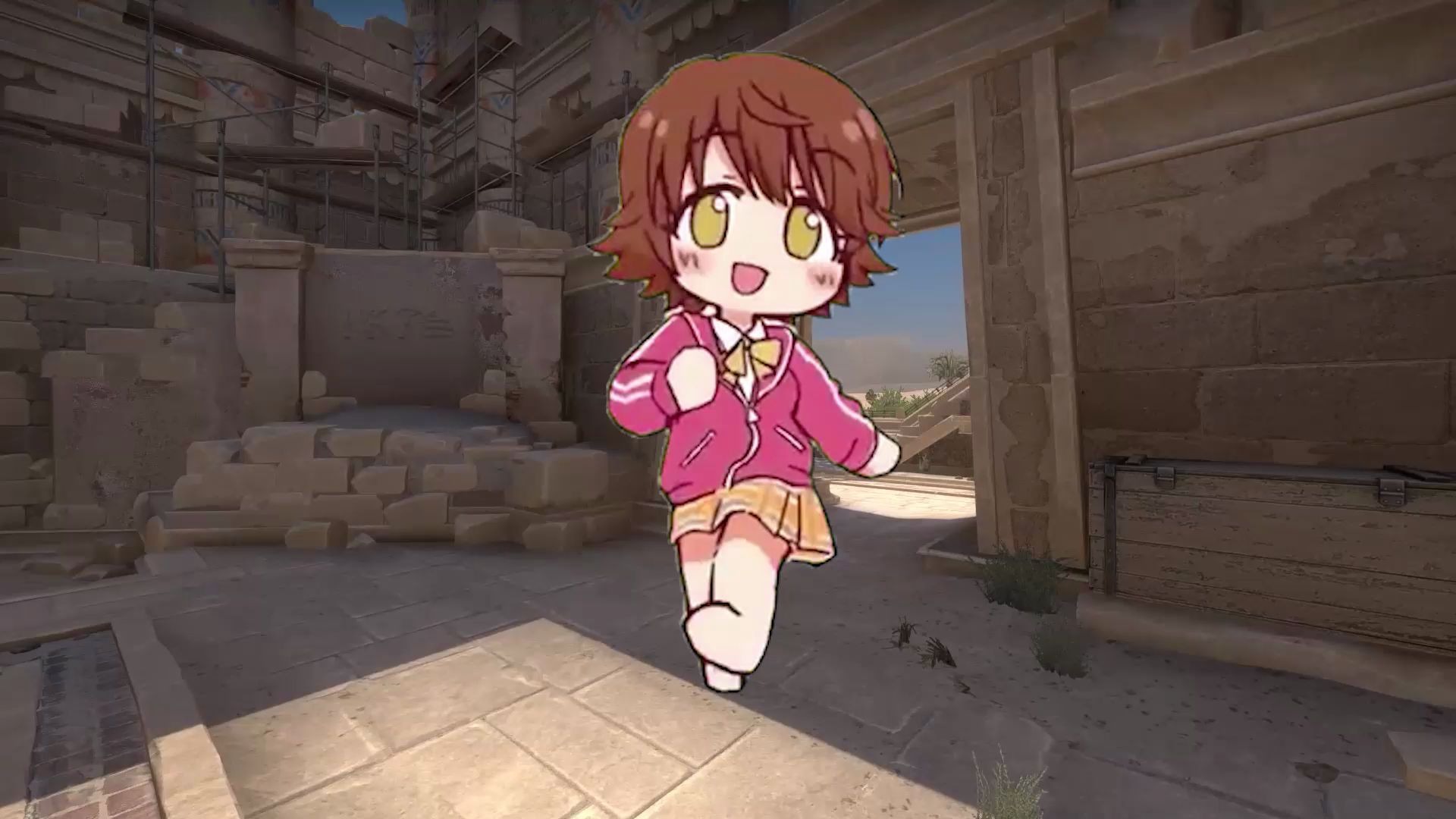 在csgo新地图散步的本田未央