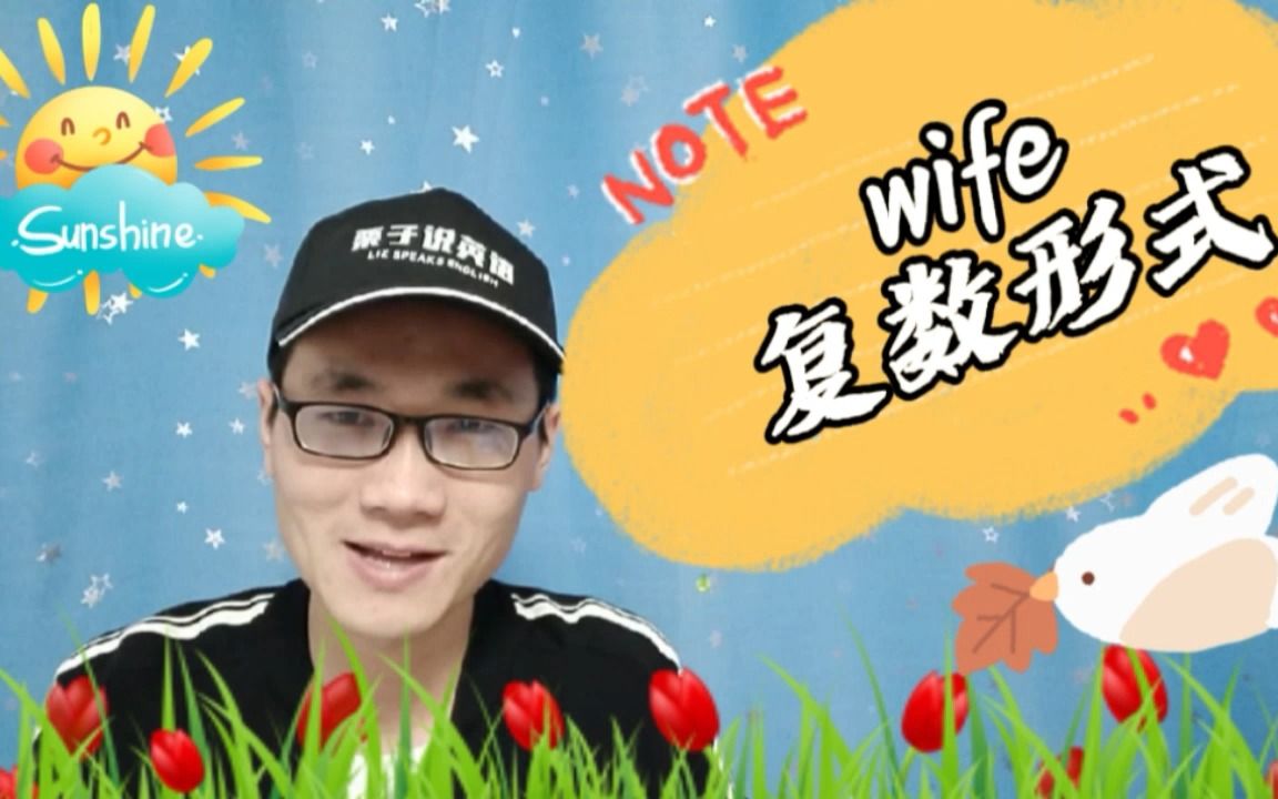 有同学问:wife这个单词的复数形式是什么?哔哩哔哩bilibili