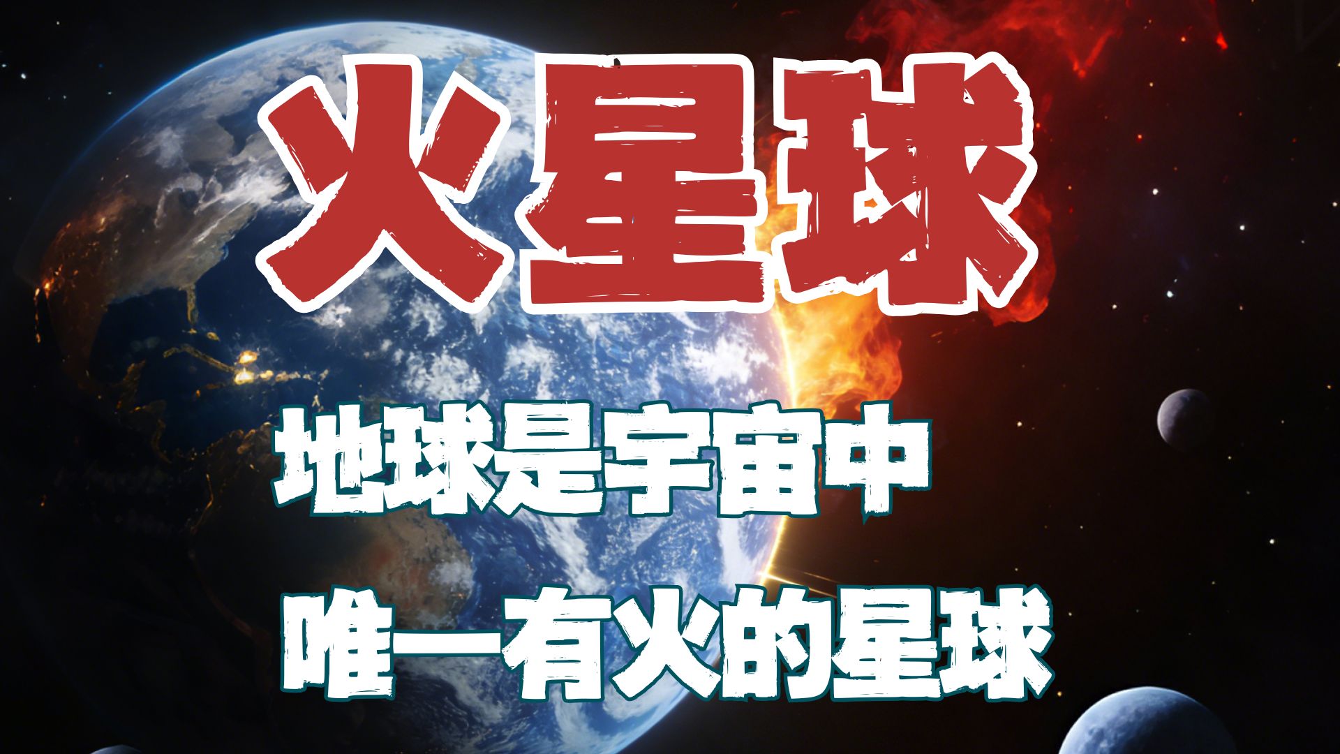 宇宙中为什么只有地球上有火？