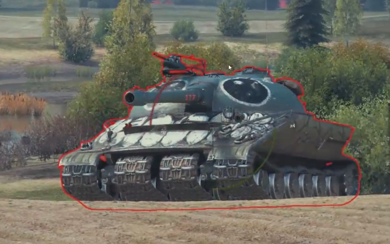 坦克世界279国服装甲弱点测试