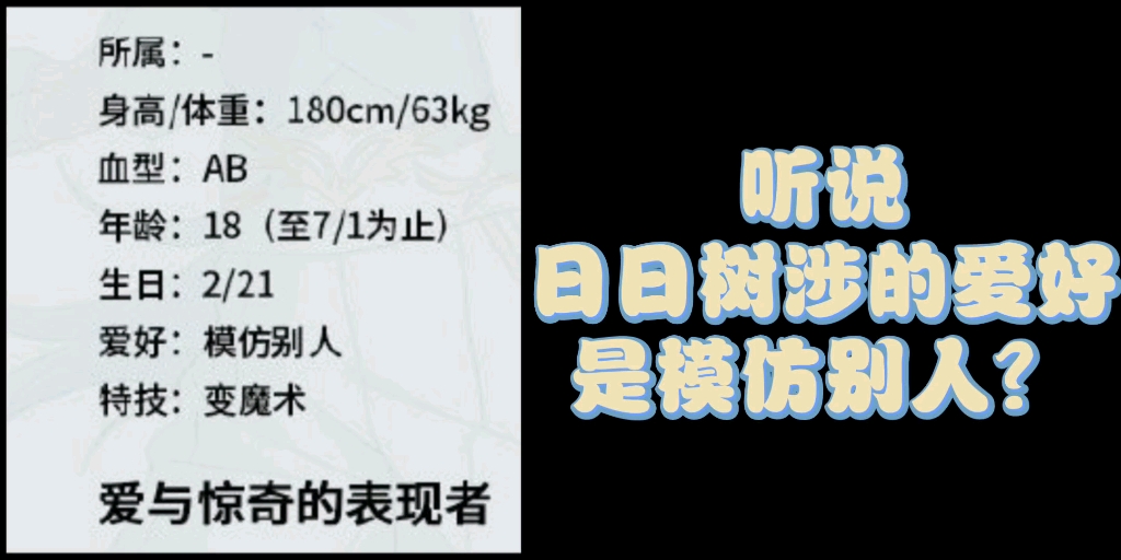 【偶像梦幻祭】全盛时期的日日树涉会模仿全事务所说话音游热门视频