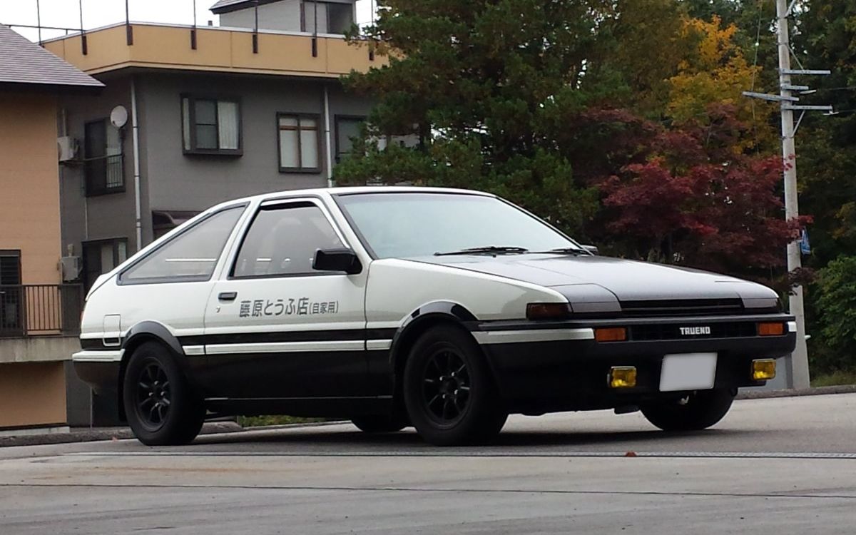 gt赛车psp ae86 sprinter trueno (zenki)重野秀一版本 赛道漂移秀