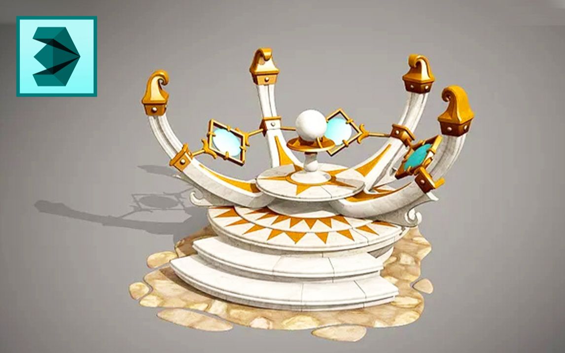 活动  【3dmax建模】神圣祭坛高模布线/卡线教学