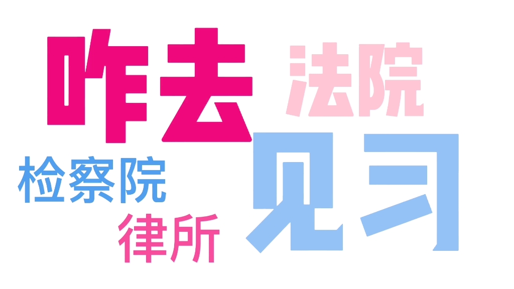 请大数据把我推给在校法学生!!怎么去检察院、法院、律所的见习!!哔哩哔哩bilibili