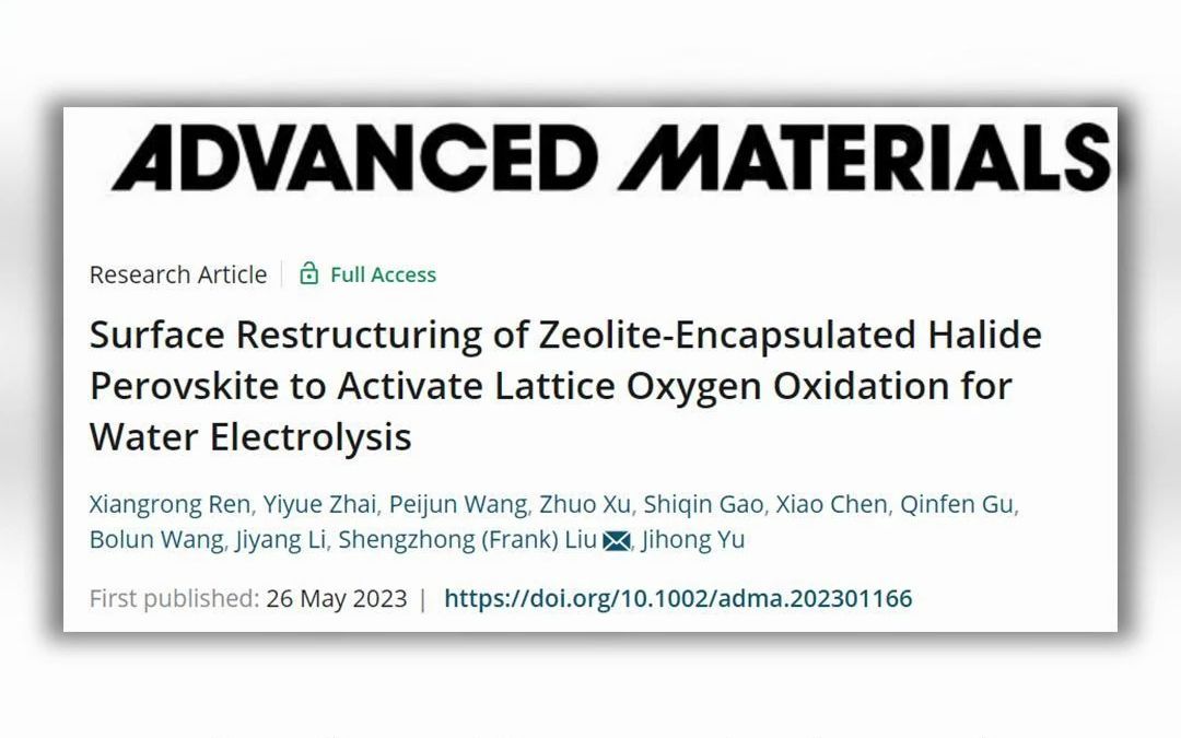 文献分享 |【Advanced Materials】吉林大学于吉红院士团队:沸石封装卤化物钙钛矿的表面重组激活晶格氧氧化用于水电解哔哩哔哩bilibili