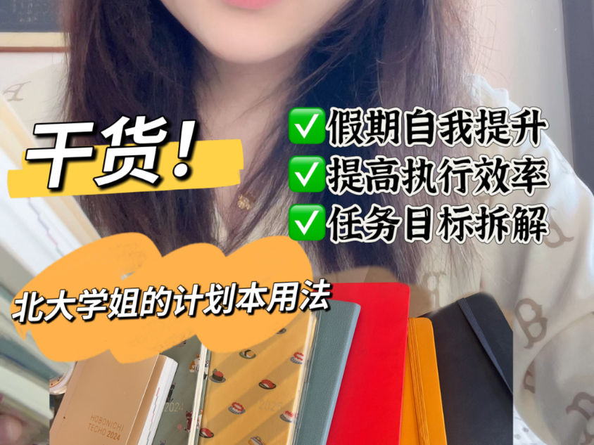 【假期自我提升】北大学姐的计划本干货用法哔哩哔哩bilibili