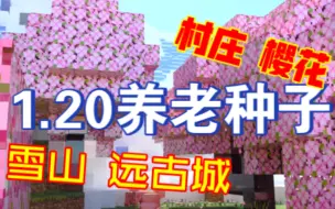 Download Video: 樱花！村庄！雪山！1.20养老开荒必备神种！