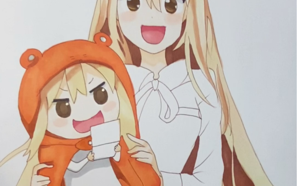 【马克笔】摸一个干物妹小埋(30天计划之打卡第5天).