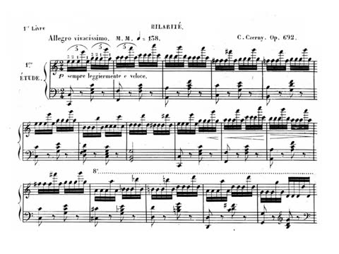 [图]【钢琴】车尔尼 - 作品692全集 24首大型沙龙练习曲 Czerny - Grandes Etudes Caractéristiques Op.692