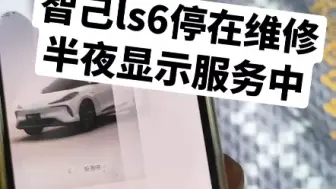 Descargar video: 智己ls6停在维修半夜显示服务中，智能驾驶出的故障，现在被作为样板机在深度的测试吗？#智己ls6上市 #蔚来es6 #特斯拉 #极越 #阿维塔