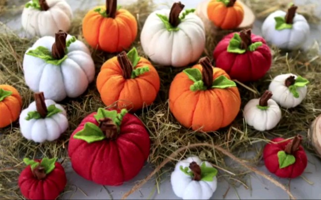 不织布南瓜的制作教程