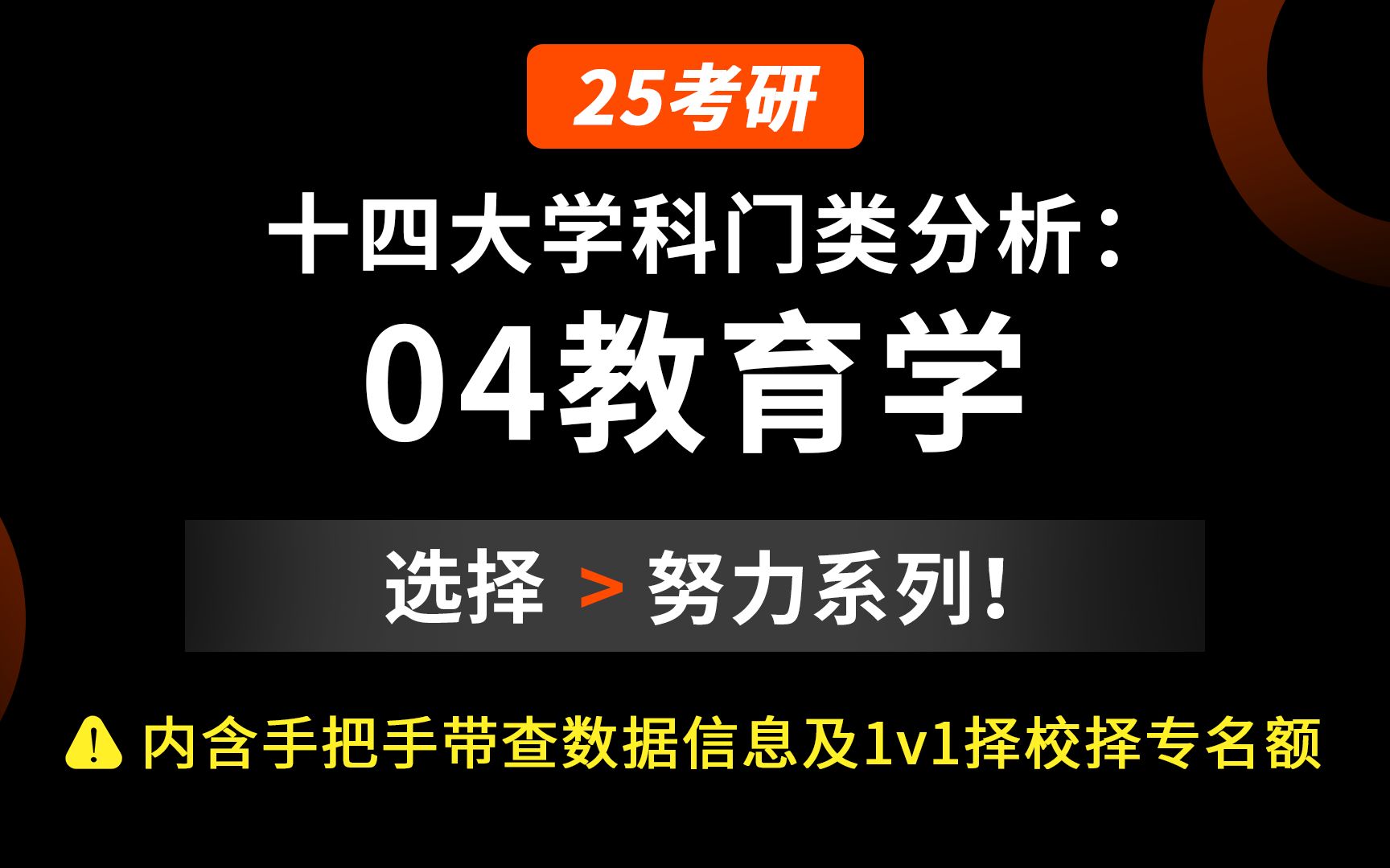 【25考研 | 教育学】学科门类精讲哔哩哔哩bilibili