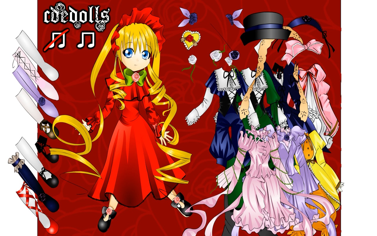 cdedolls系列_蔷薇少女人偶萌装 (rozen maiden)_英文装扮换装小游戏