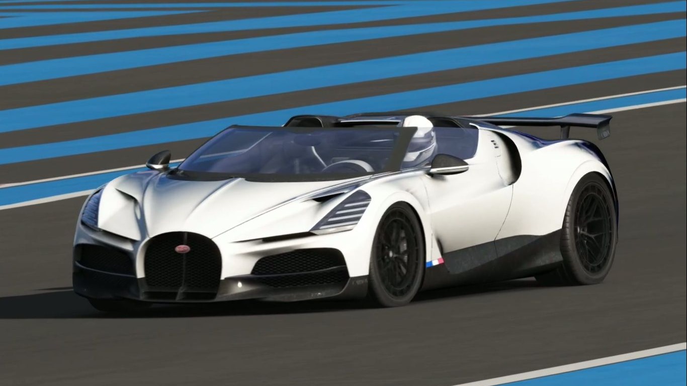 玩玩布加迪bugatti mistral tech f1法国赛道