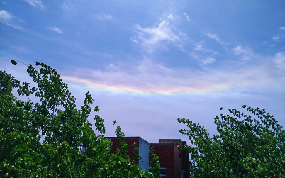 郑州惊现环地平弧彩虹～郑州大学天台实拍( 00000207 66