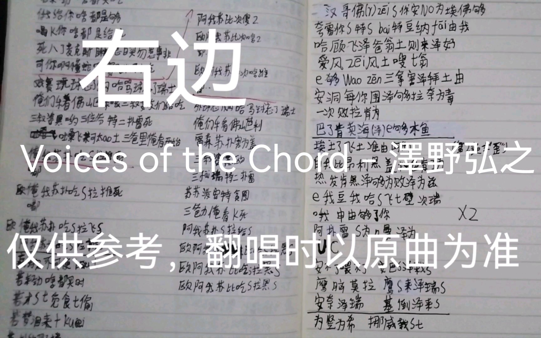 [图]翻唱必备 《Voices of the Chord》86-不存在的战区ED 汉化空耳