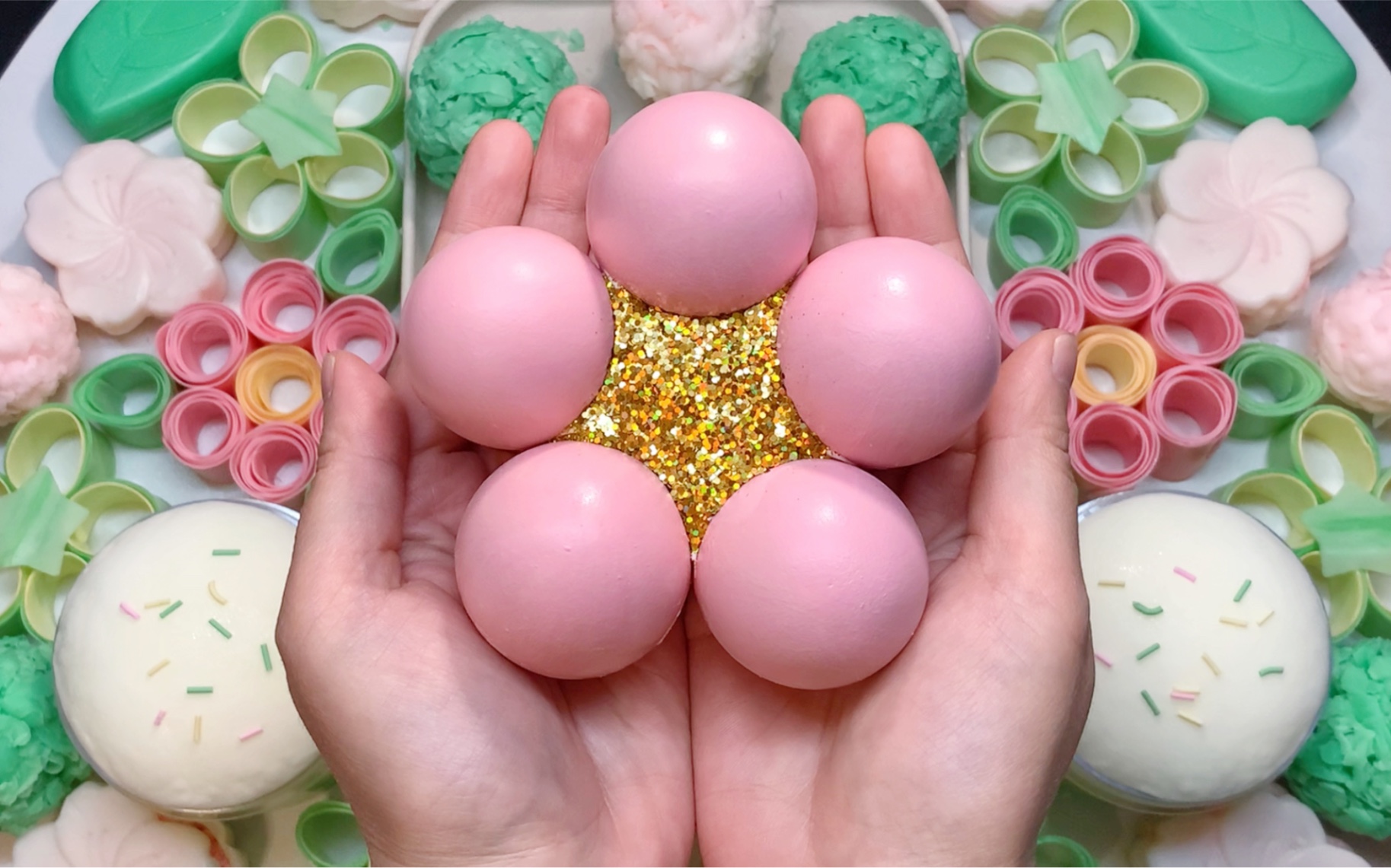 原创解压丨春 田 花 花 丨泡沫皂盒/皂丝球/皂卷/淀粉皂盒/干淀粉炸蛋