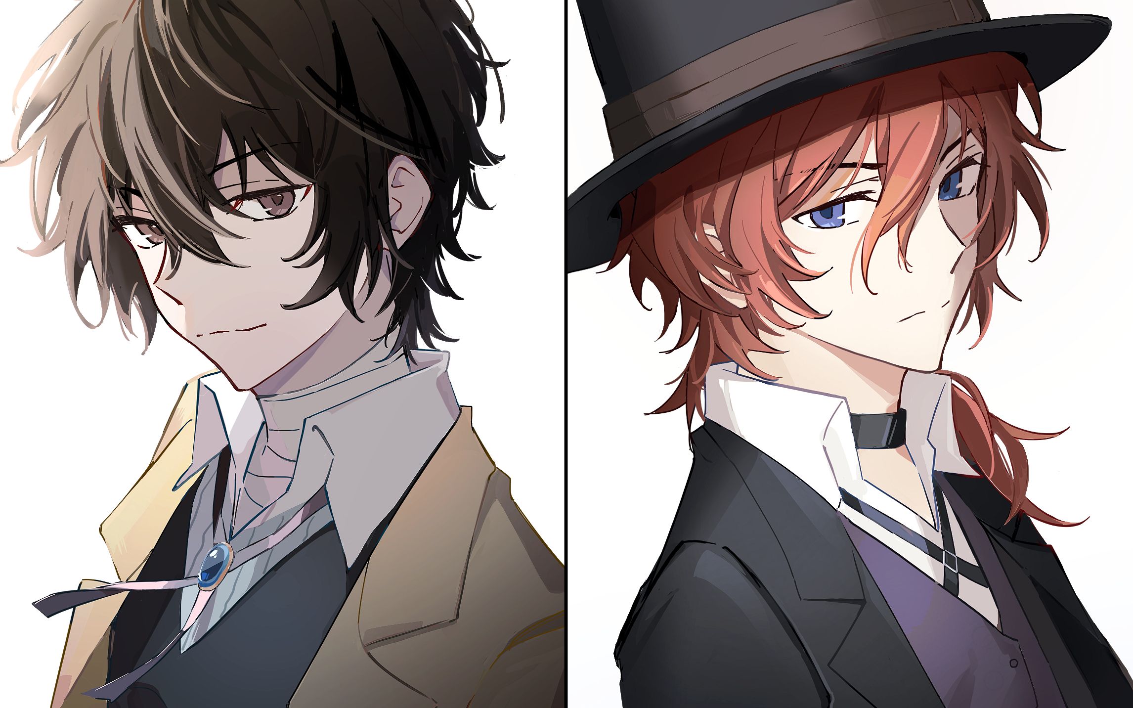 【csp绘画】太宰&中也(点图)