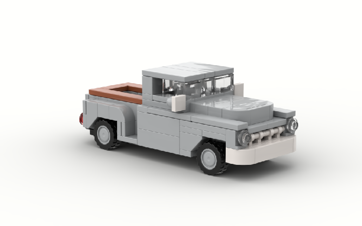 乐高6格皮卡车moc教程