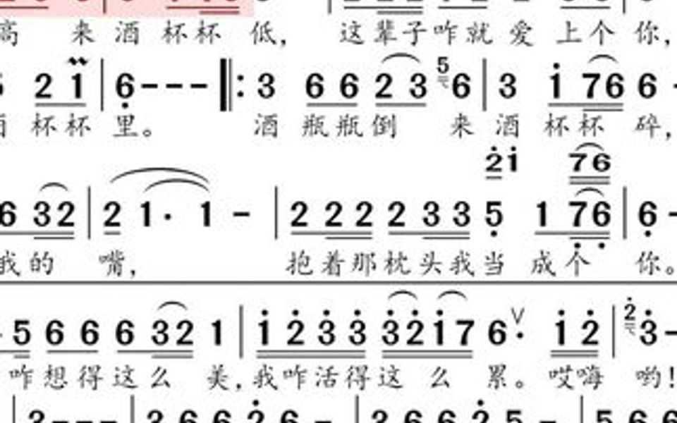 [图]动态谱-泪蛋蛋掉在酒杯杯里(马如美)