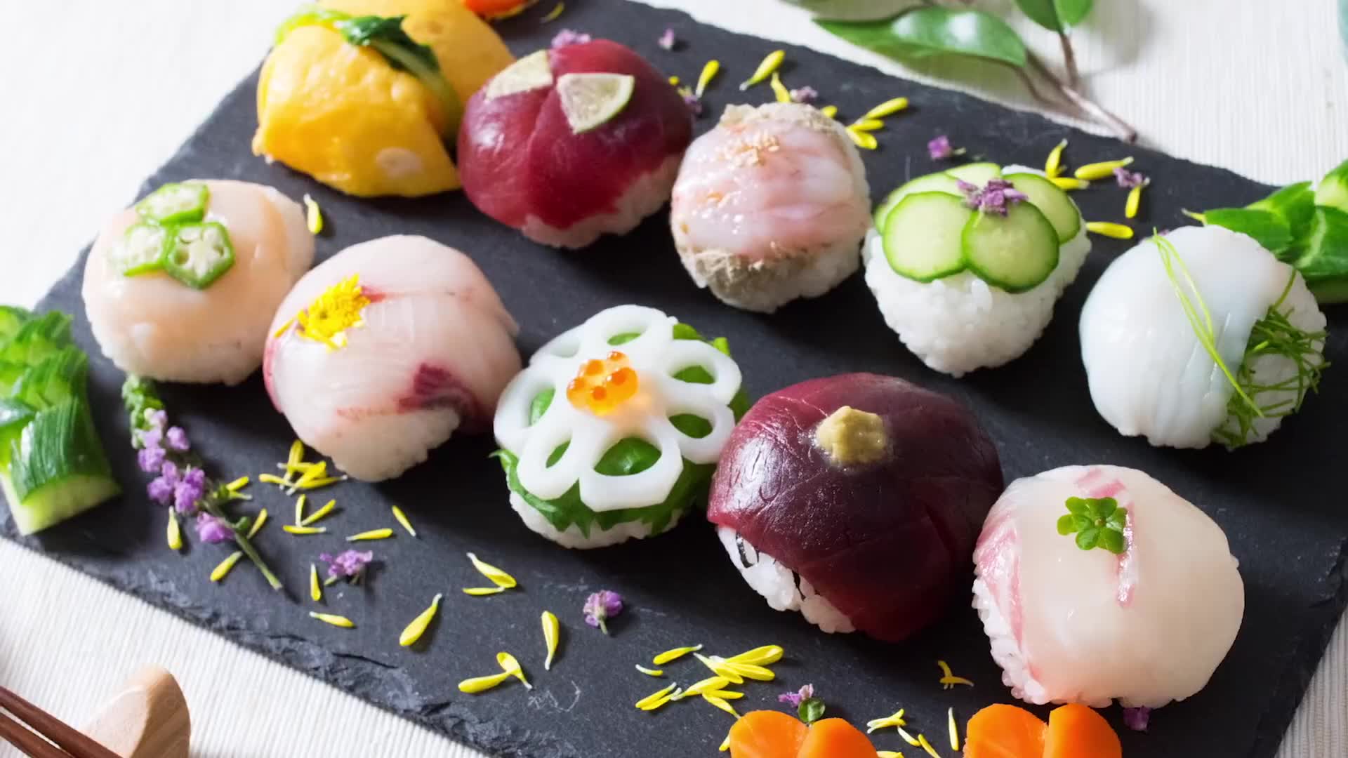 手把手教你做出少女心爆棚的手鞠寿司_哔哩哔哩_bilibili