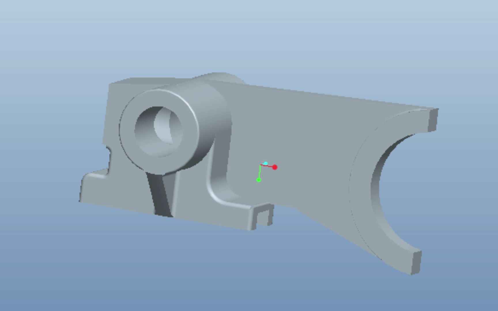 ca6140831002拨叉proe三维图