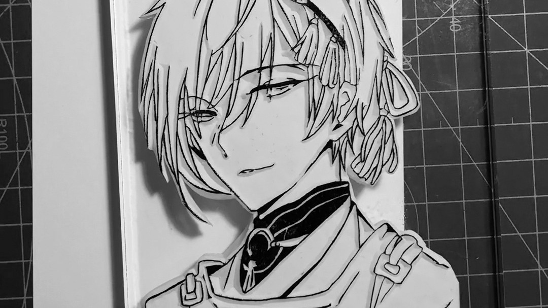 【橡皮章】三日月宗近(留白)