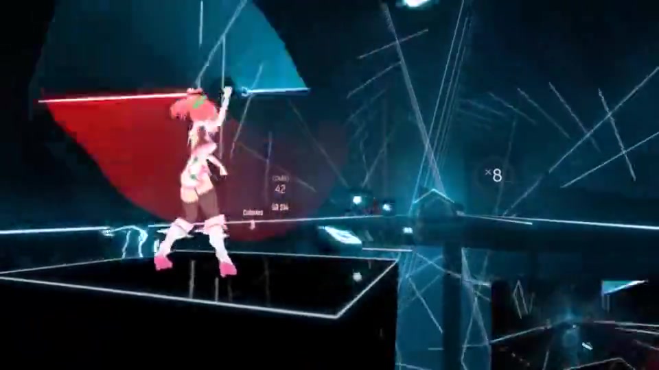 [图]单手双光剑模式玩节奏光剑《Beat Saber》 太帅了！！！！