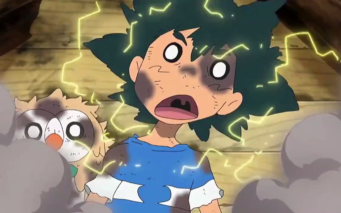 皮卡丘被小智吐了一脸,要不是你是我主人,我电死你!