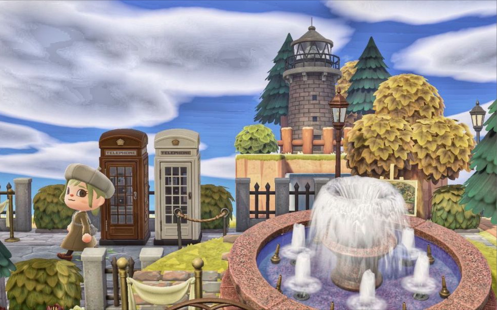 动森欧式城市风岛屿p3街边花园广场布置_哔哩哔哩 (゜-゜)つロ 干杯