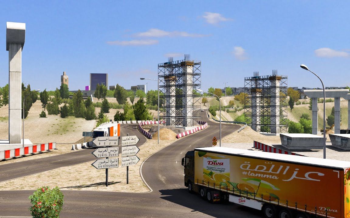 【YouTube】欧卡2地图mod突尼斯地图|Tunisia Map v1.0  Euro Truck Simulator 2 Map哔哩哔哩bilibili