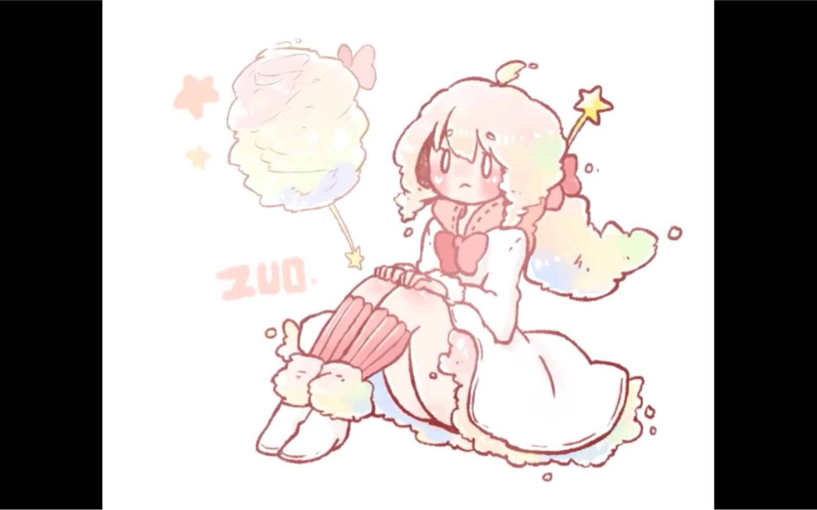 【佐久zuo】缩时绘 - 棉花糖拟人_哔哩哔哩_bilibili