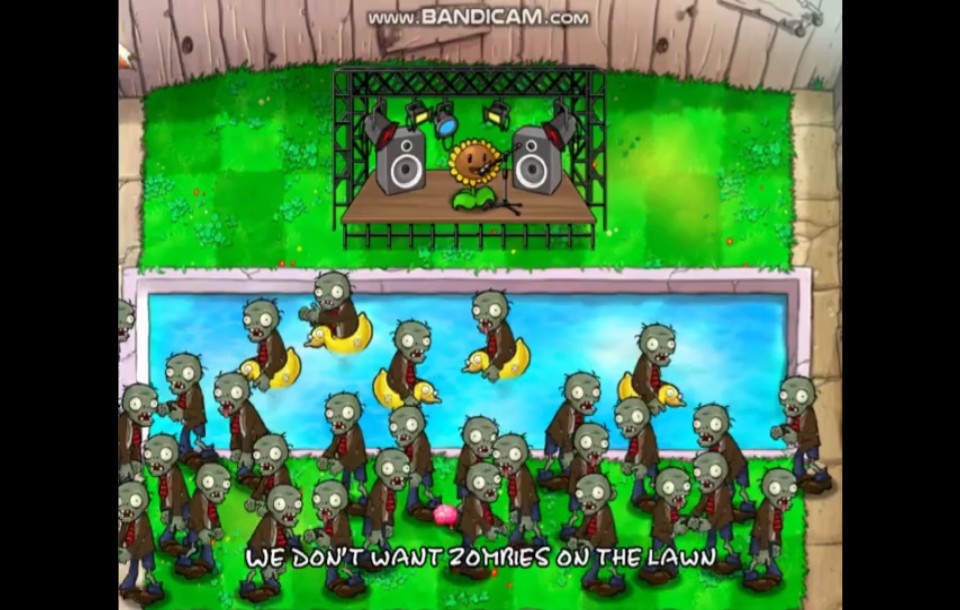 [图]【Plants vs. Zombies】通关后主题曲：zombies on your lawn——花园里的僵尸