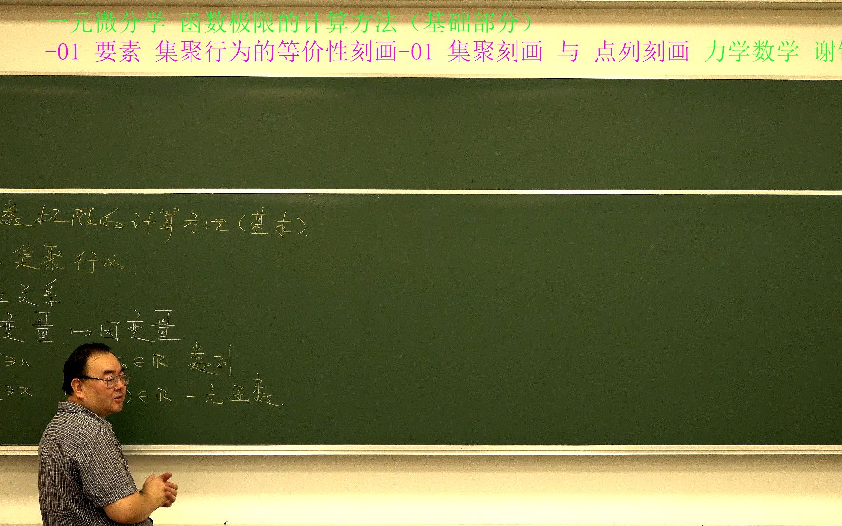 一元微分学 函数极限的计算方法(基础部分)01 要素 集聚行为的等价性刻画01 集聚刻画与点列刻画哔哩哔哩bilibili