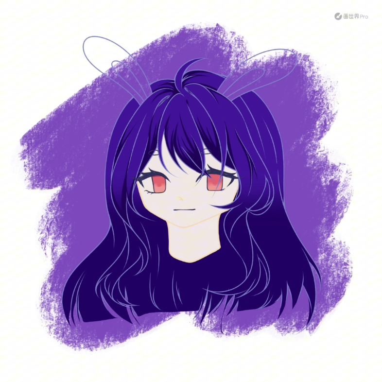 是一只紫毛兔子小姐呀