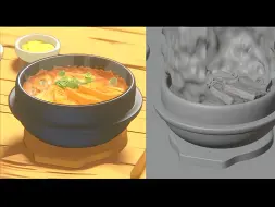 Download Video: blender动漫食物三渲二 吉普力风格